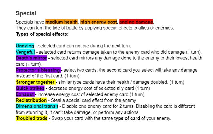 Arena Card Game, figure 1