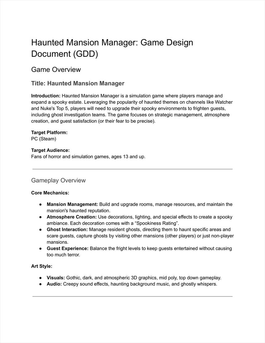 Haunted Mansion Manager, figure 1